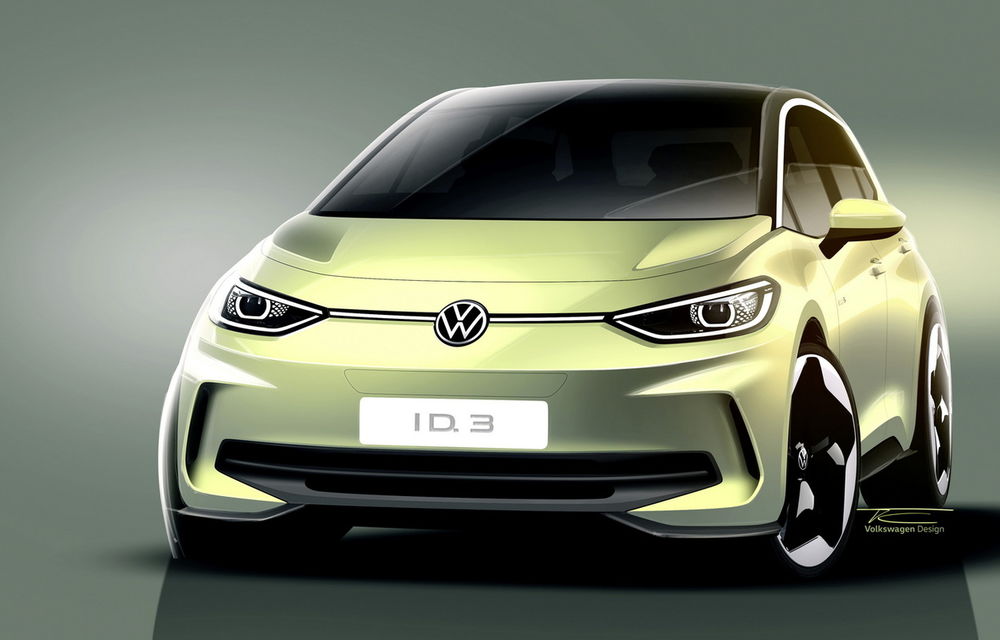 Volkswagen ID.3 facelift: primele imagini anunță un interior cu materiale mai...