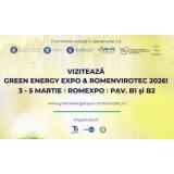 &Icirc;ncepe GREEN ENERGY EXPO & ROMENVIROTEC 2026 3&ndash;5 martie, Romexpo, Pavilioanele B1 și B2