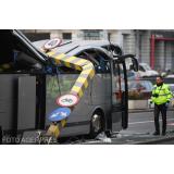 Autocar cu 47 de turiști greci, strivit la Pasajul Unirii. Cum s-a produs accidentul