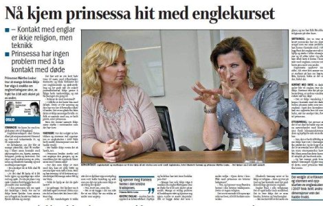Printesa Norvegiei poate vorbi cu mortii