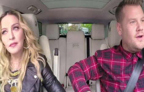 Madonna, karaoke in masina. Artista a facut show la o emisiune TV
