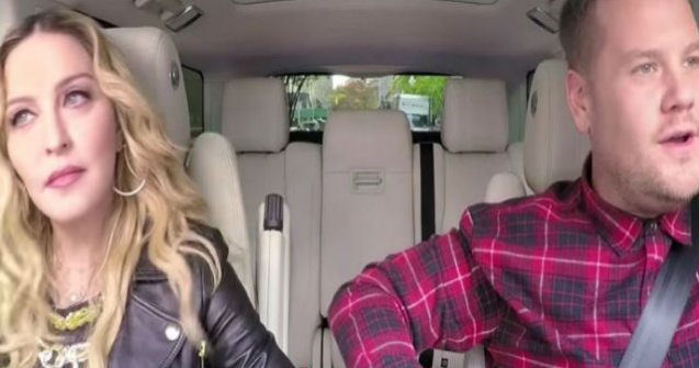 Madonna, karaoke in masina. Artista a facut show la o emisiune TV