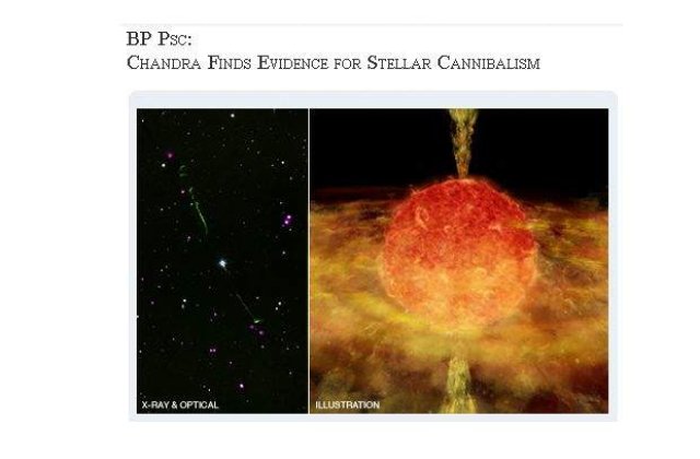 NASA a gasit steaua "canibala", care inghite planete