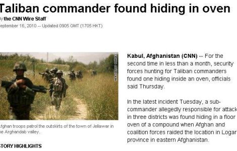 Comandant taliban, gasit ascuns intr-un cuptor
