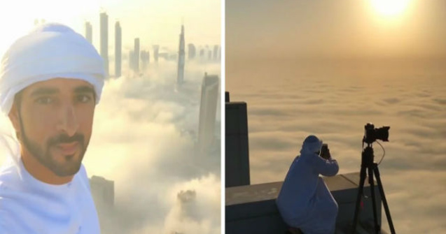 Dubai, orasul din nori: fotografii superbe realizate de printul Fazza
