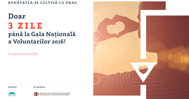 Bunatatea se cultiva cu drag la Gala Nationala a Voluntarilor 2016