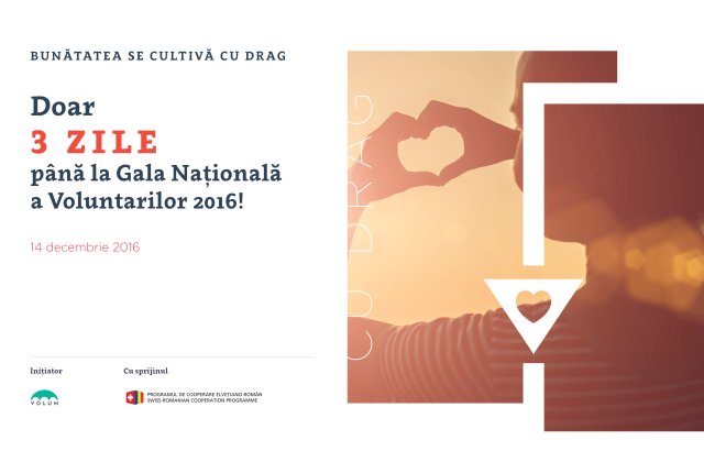 Bunatatea se cultiva cu drag la Gala Nationala a Voluntarilor 2016