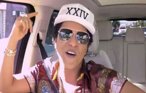  Video  Trebuie sa il vezi pe Bruno Mars facand karaoke in masina