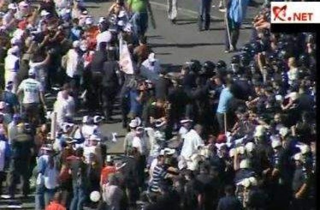 [VIDEO] A doua zi de proteste: Sindicalistii "Cartel Alfa" au iesit in strada