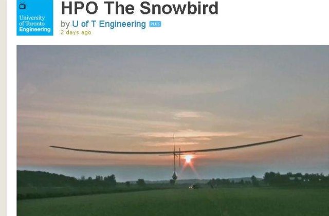 [VIDEO] Primul avion care "da din aripi"