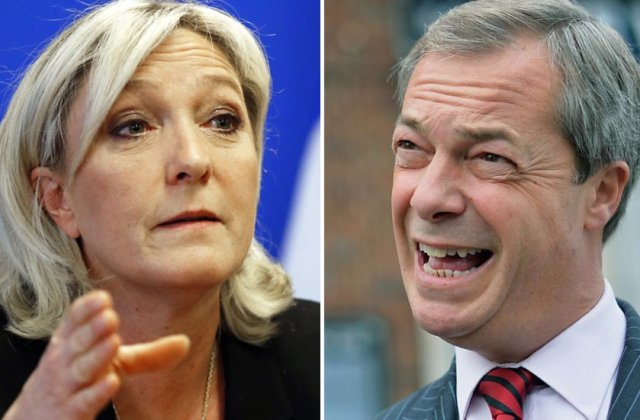 Le Pen si Farage denunta spatiul Schengen drept o "catastrofa totala" si "un risc la adresa securitatii publice"