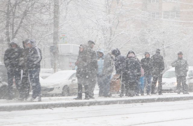 Cod galben de vant, vijelii si ninsoare in nord-est, Muntenia, Oltenia si centrul tarii, pana marti dimineata