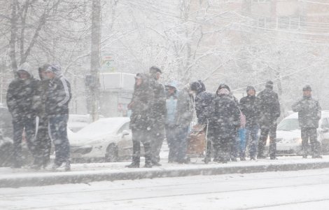 Cod galben de vant, vijelii si ninsoare in nord-est
