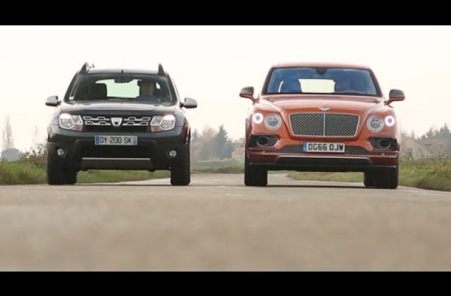 [VIDEO] Bentley vs. Dacia. Batalia extremelor din categoria SUV