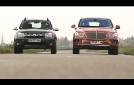  Video  Bentley vs. Dacia. Batalia extremelor din categoria SUV
