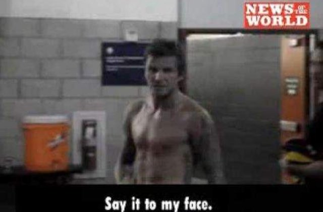 [VIDEO] Beckham, infuriat de un suporter