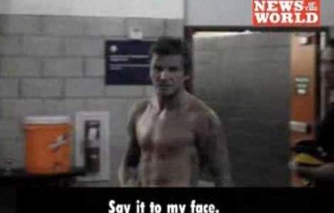  Video  Beckham, infuriat de un suporter