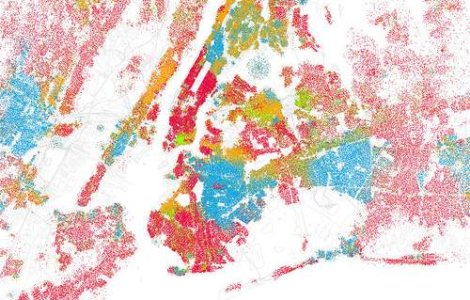 Cum arata "harta raselor" a oraselor din SUA?