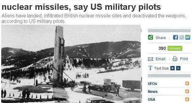  Video  OZN-urile ne "saboteaza" armele nucleare de 60 de ani