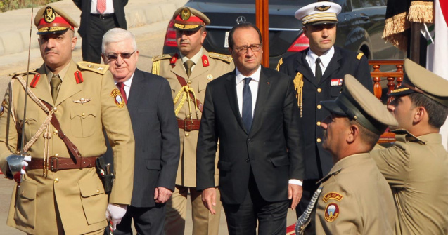 Presedintele Frantei, in vizita in Irak