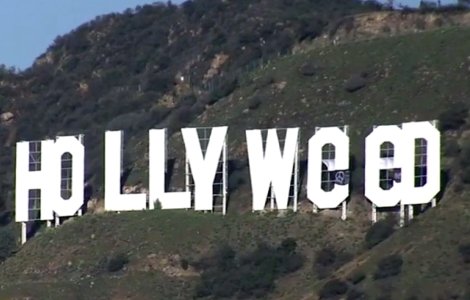  Video  Semnul Hollywood a fost vandalizat in ajunul Anului Nou
