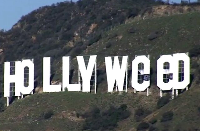 [VIDEO] Semnul Hollywood a fost vandalizat in ajunul Anului Nou