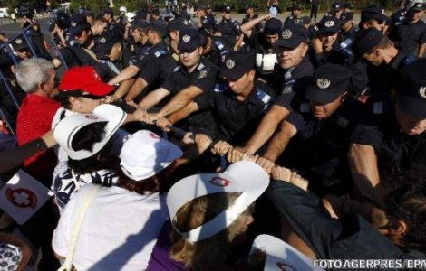  Video  Mitingul sindicalistilor: Protestatarii au recurs la violente