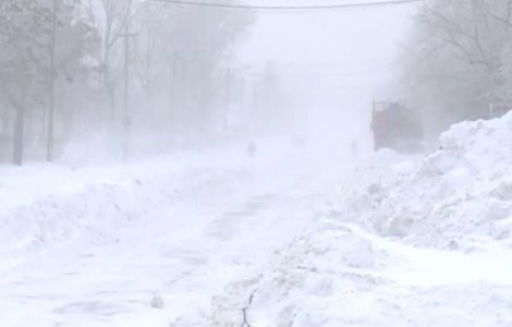 Drumuri nationale afectate de viscol, ultima situatie