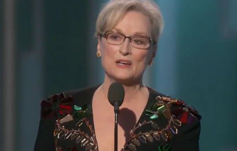 Meryl Streep l-a criticat dur pe Donald Trump la Globurile de Aur
