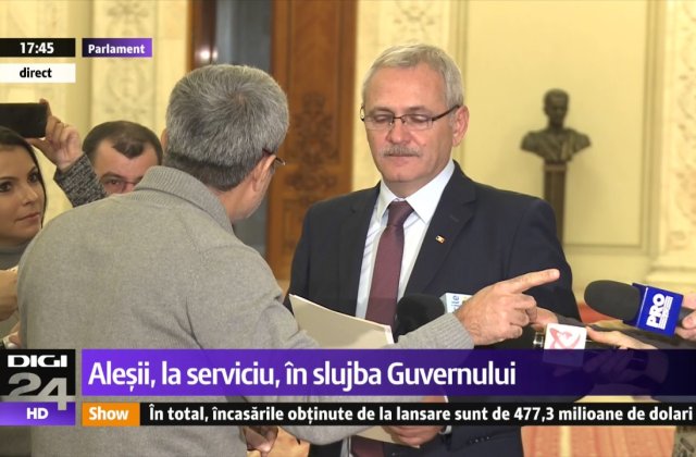 [VIDEO] Dragnea a fost mustrat pe holurile Parlamentului de Robert Turcescu