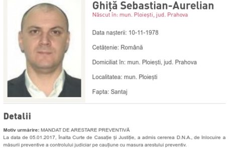 ICCJ decide definitiv arestarea preventiva a lui Ghita