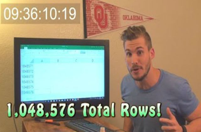 [VIDEO] A dat scroll 9 ore pentru a ajunge la finalul unei pagini Excel