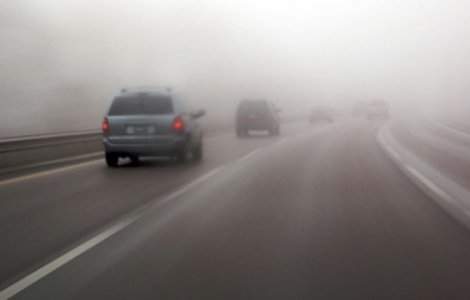 Circulatie ingreunata pe Autostrada Soarelui, din cauza cetii