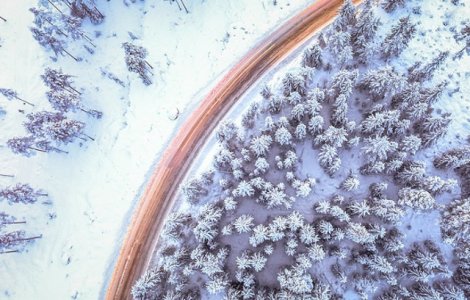  Top  Cum se vede iarna de la inaltime! Fotografii realizate cu drona