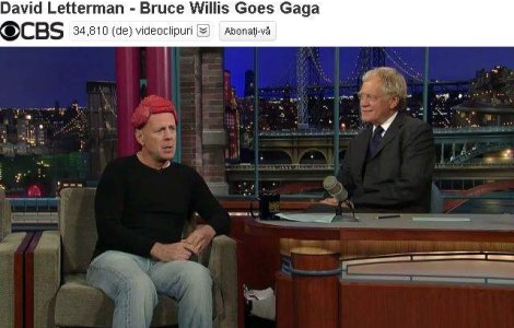  Video  Bruce Willis o ironizeaza pe Lady Gaga