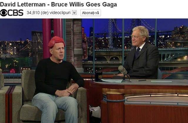 [VIDEO]  Bruce Willis o ironizeaza pe Lady Gaga