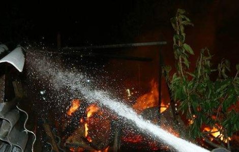 Incendiu puternic in Medgidia