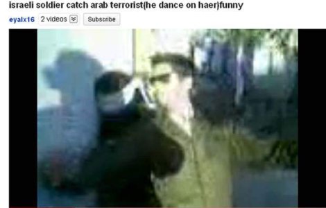  Video  Soldat israelian filmat dansand langa o prizoniera