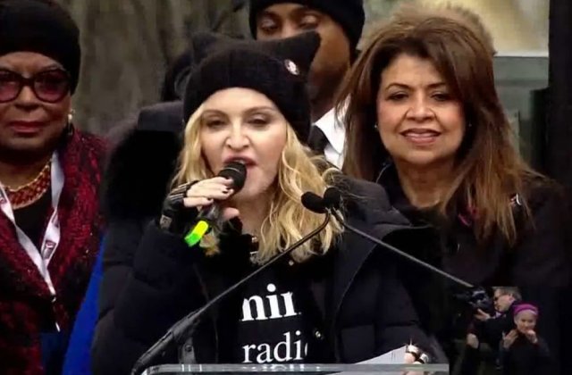 Madonna, la Marsul Femeilor: M-am gandit mult sa arunc in aer Casa Alba
