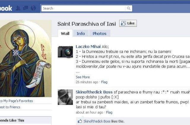 [VIDEO] Sfanta Parascheva are cont pe Facebook