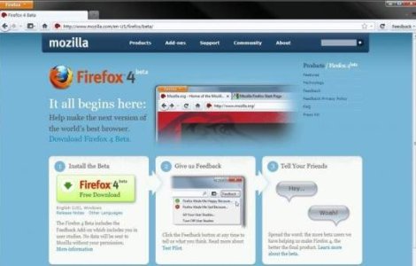 Firefox 4 Beta: primele impresii