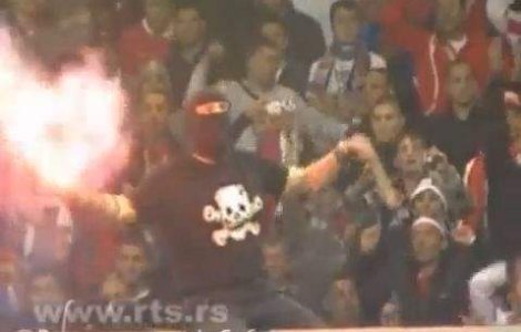  Video  Haos la meciul Italia - Serbia