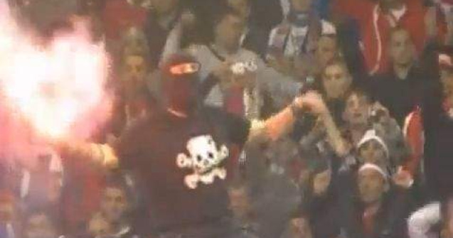  Video  Haos la meciul Italia - Serbia