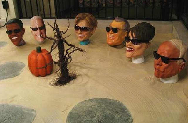 Barack Obama, ruda cu Sarah Palin si George W. Bush?