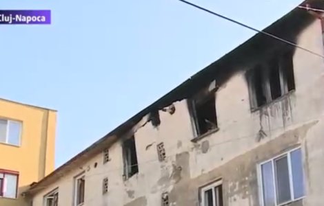 Explozie intr-un bloc din Cluj: trei apartamente au fost distruse
