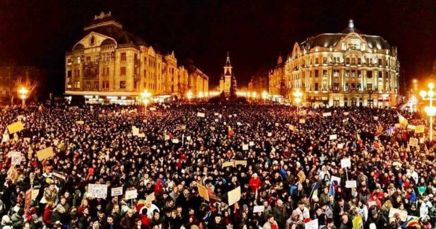 Protestul de la Timisoara s-a incheiat dupa cinci ore si va continua joi la pranz si seara
