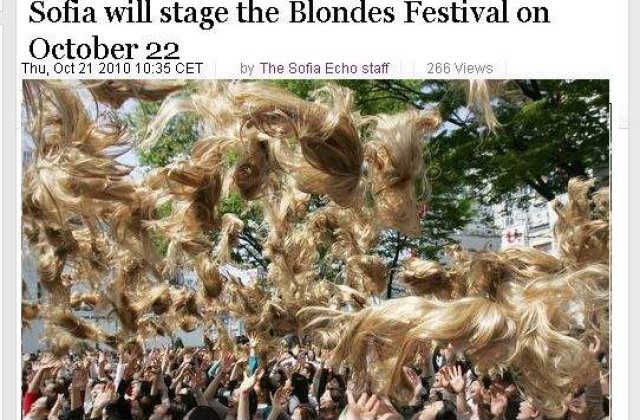 Sofia: Prima "Conventie internationala a blondelor"
