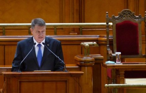 Klaus Iohannis catre PSD-istii care au parasit sala: Ati obosit deja?