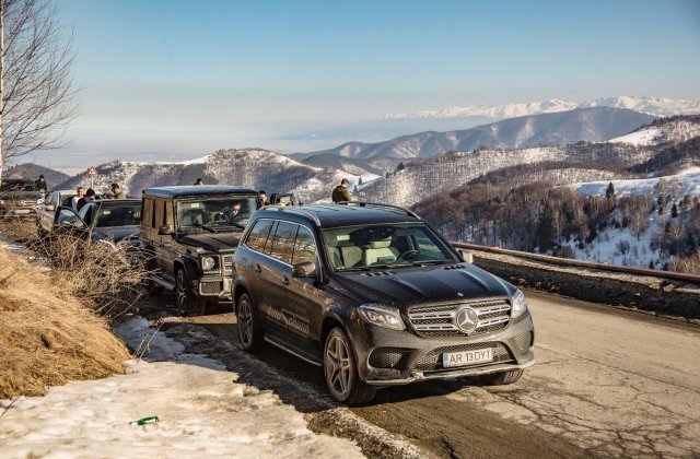 Statiunea Paltinis, cucerita de caravana Mercedes-Benz organizata de Auto Schunn