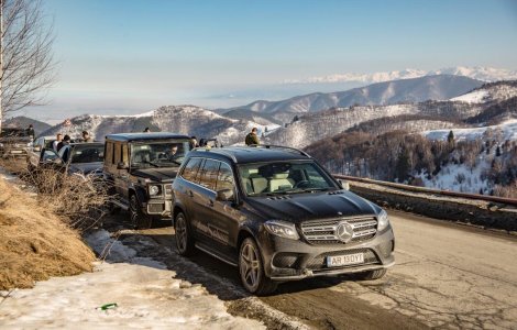 Statiunea Paltinis, cucerita de caravana Mercedes-Benz